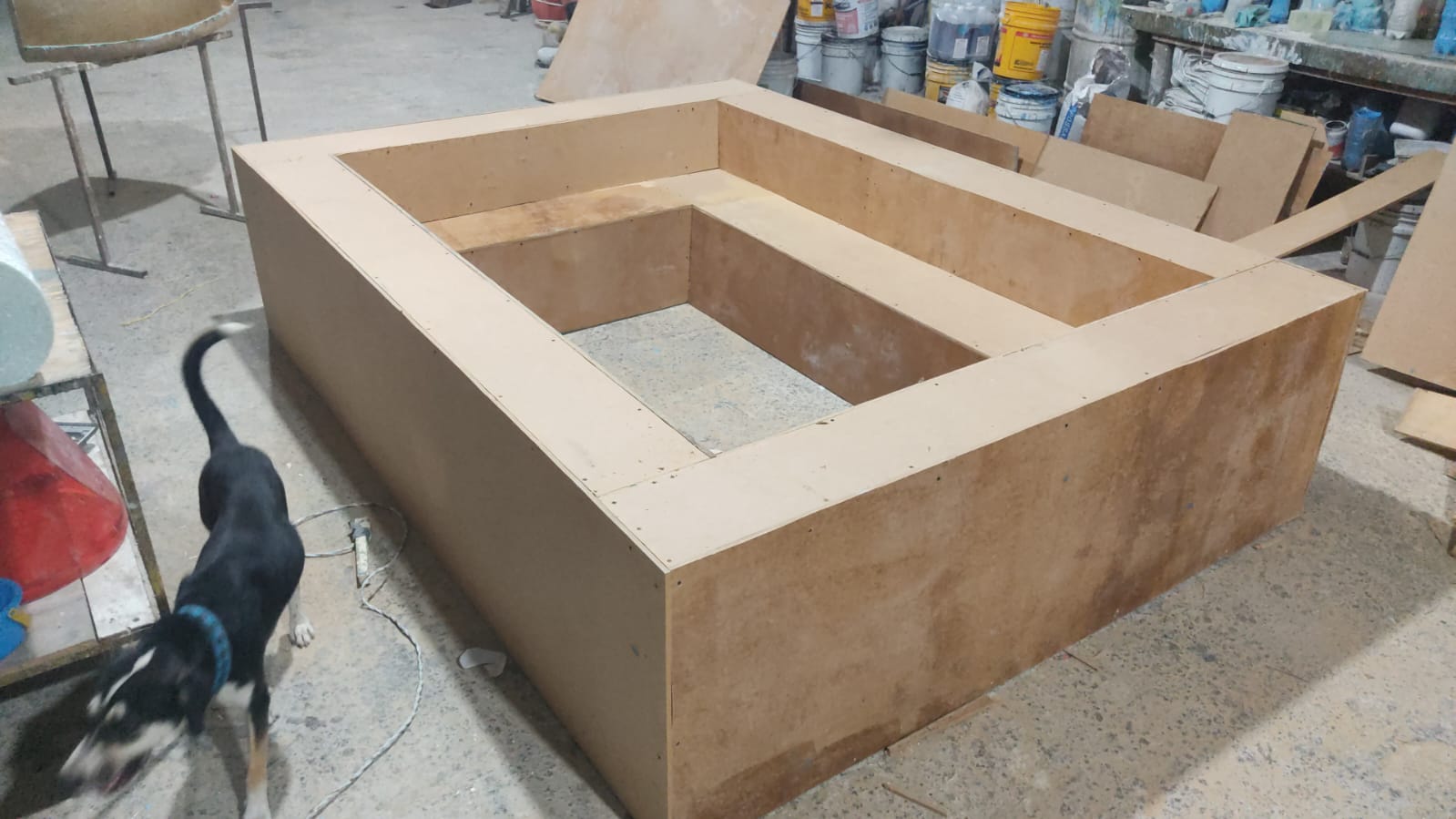 Armado del molde de madera
